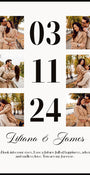 Anniversary Date Personalized Photo Collage Plakat