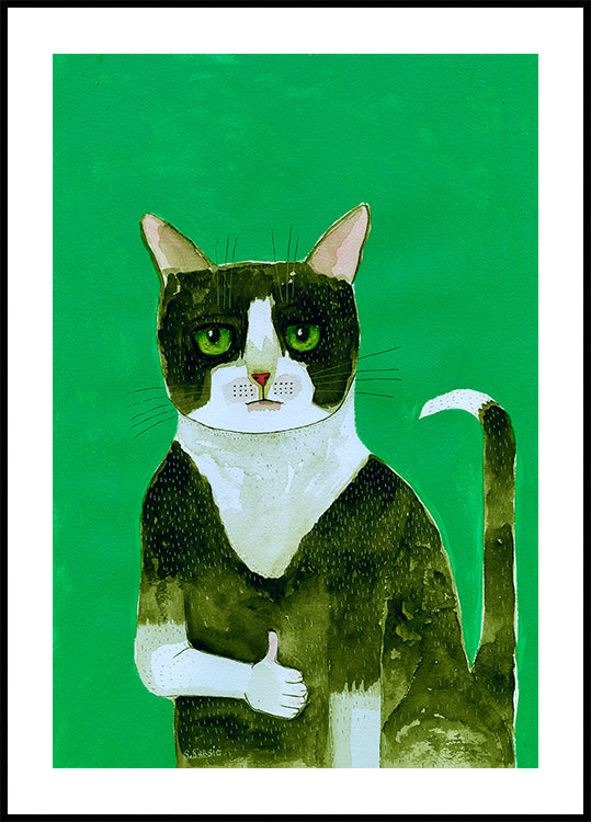 Tuxedo Cat Thumbs Up