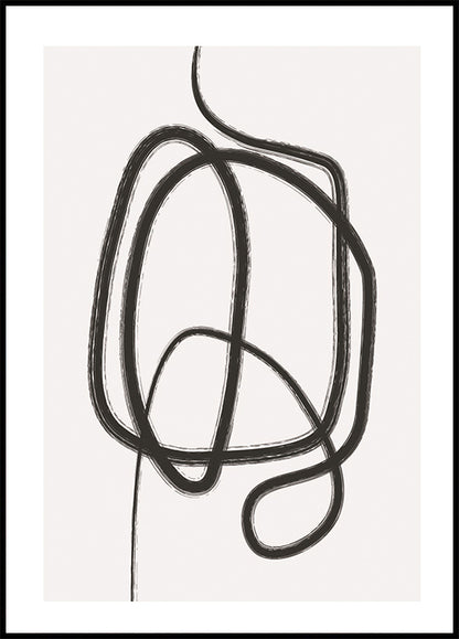 Line Art Knot Plakat