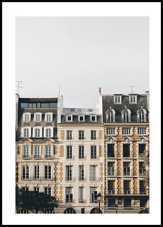 Beautiful Houses in Paris Plakat