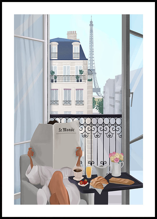 Paris Balcony Plakat