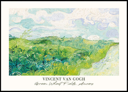 Green Wheat Fields by Vincent van Gogh plakat