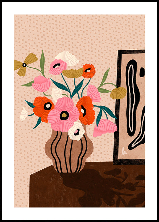 Flowers On Sideboard Plakat