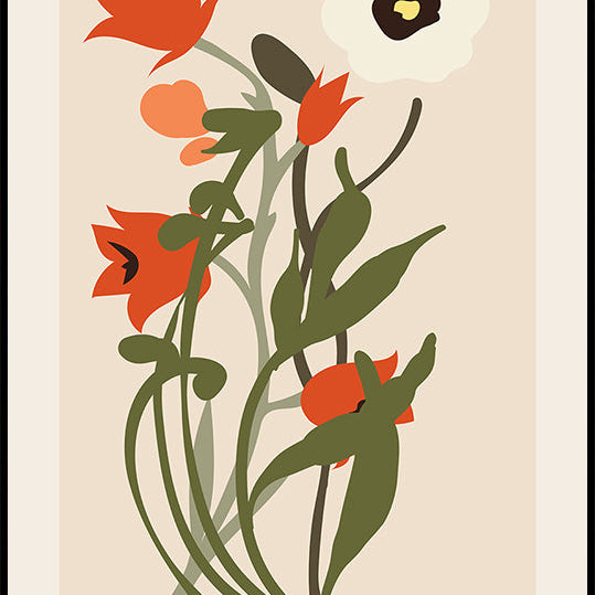 Flower Market Amsterdam Plakat