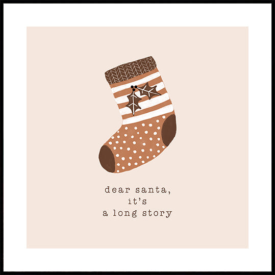 Dear Santa It's a Long Story Plakat