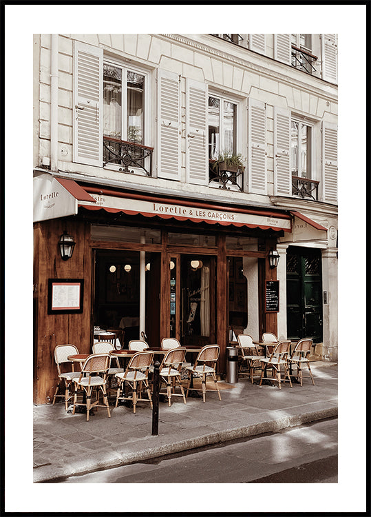 Old Cafe in Paris Plakat