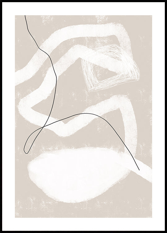 Organic Lines And Shapes Plakat