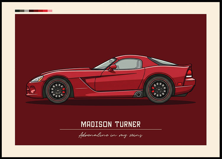 Sport Car Personal 11 Plakat