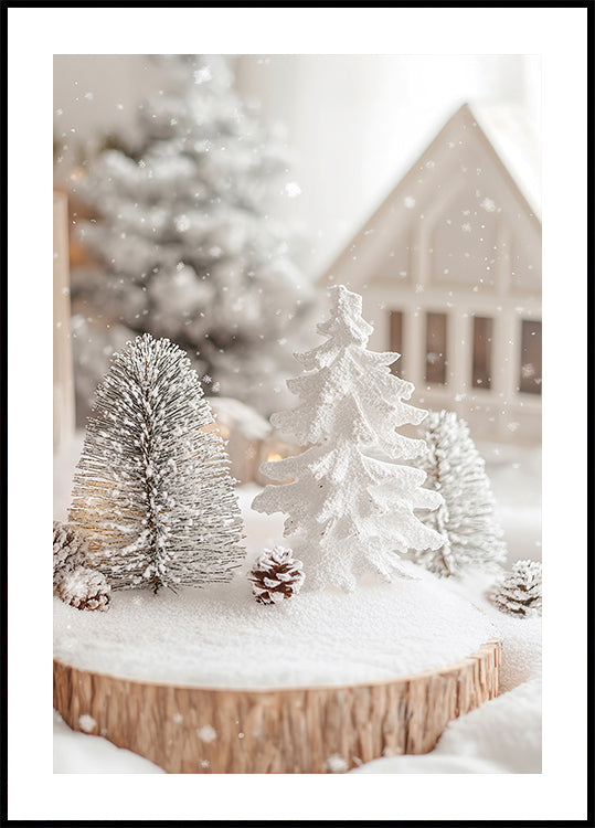 Christmas White Decorations №3 Plakat