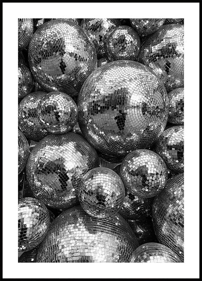 Reflective Disco Balls Plakat