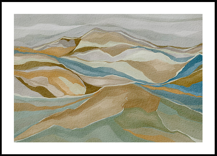 mountain range Plakat