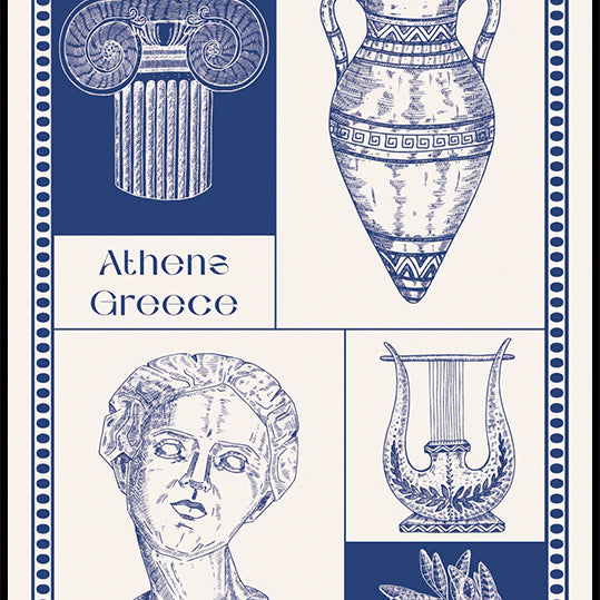 Athens Greece Heritage Plakat