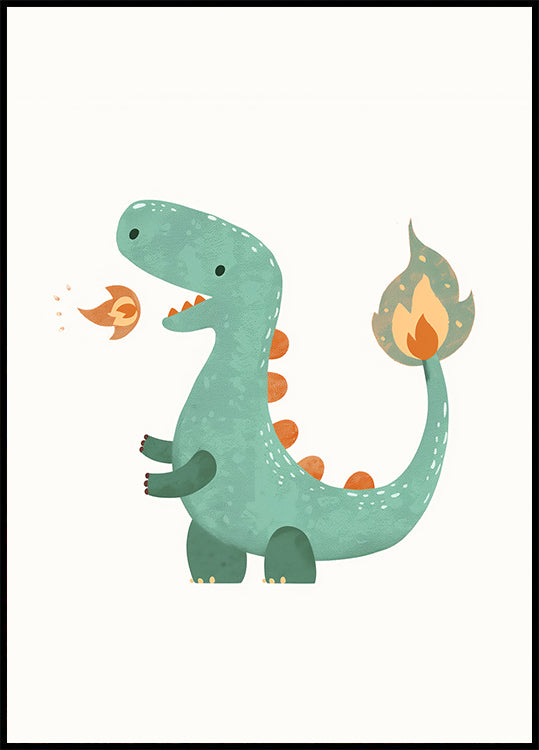 Fire Dino Plakat