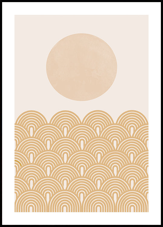 Golden Sun Waves Plakat