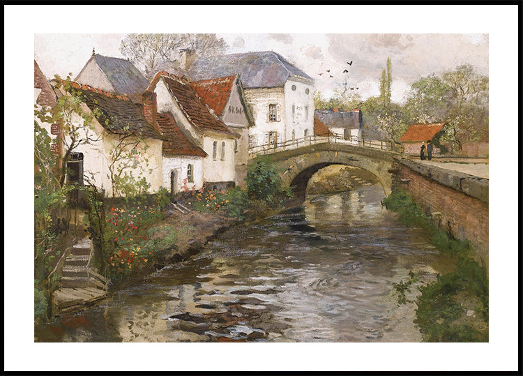 Small Town Near La Panne by Frits Thaulow Plakat