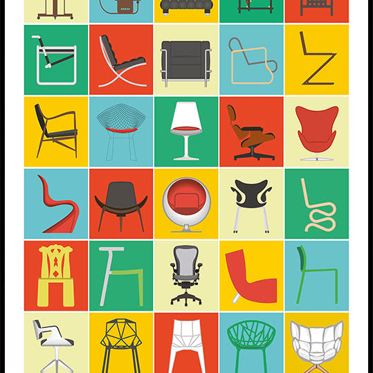 A Chronology of Chairs Plakat