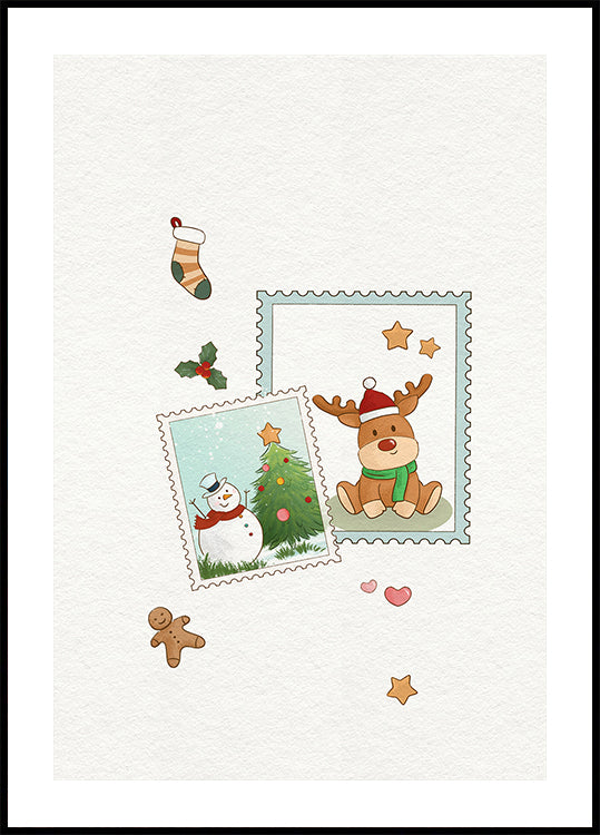 Holiday Stamp Memories Plakat