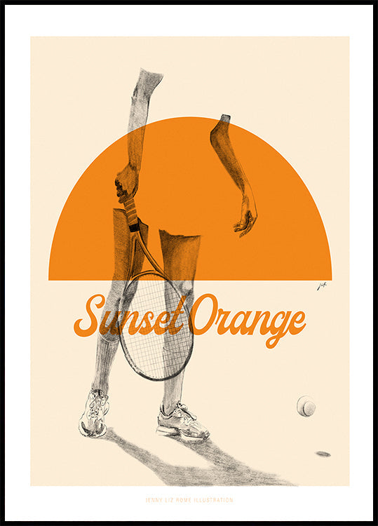 Sunset Orange Plakat