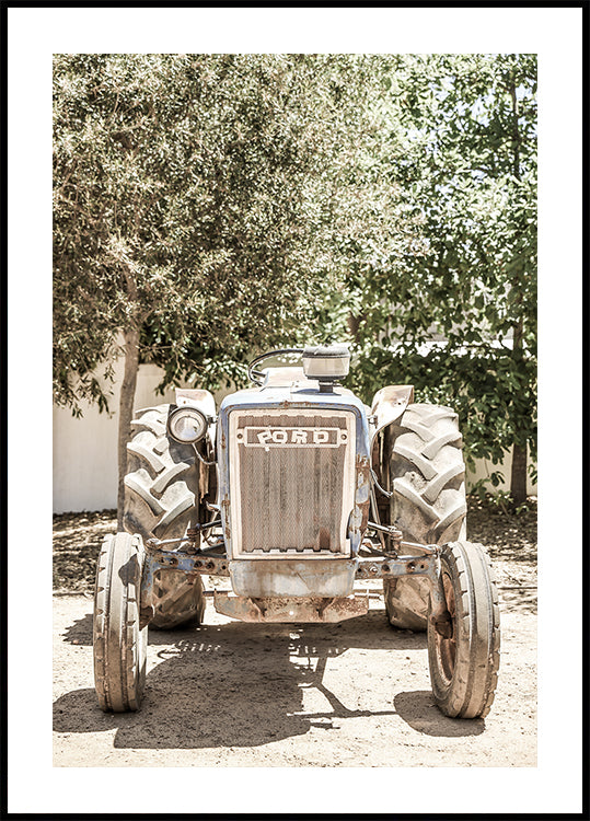 Rugged Tractor Scene Plakat