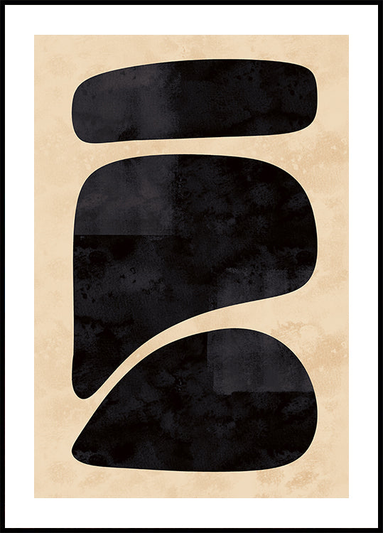 Minimal Black Shapes Plakat