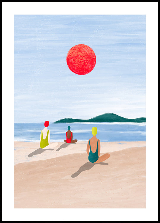 Girls At the Beach Plakat