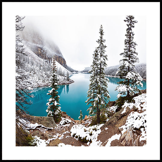 Snow at Moraine Plakat