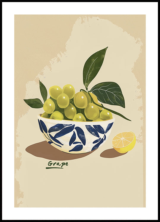 Bowl of Grapes Plakat