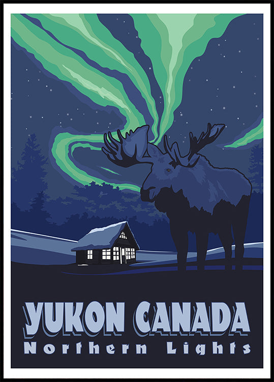 Yukon Canada Travel Print Plakat