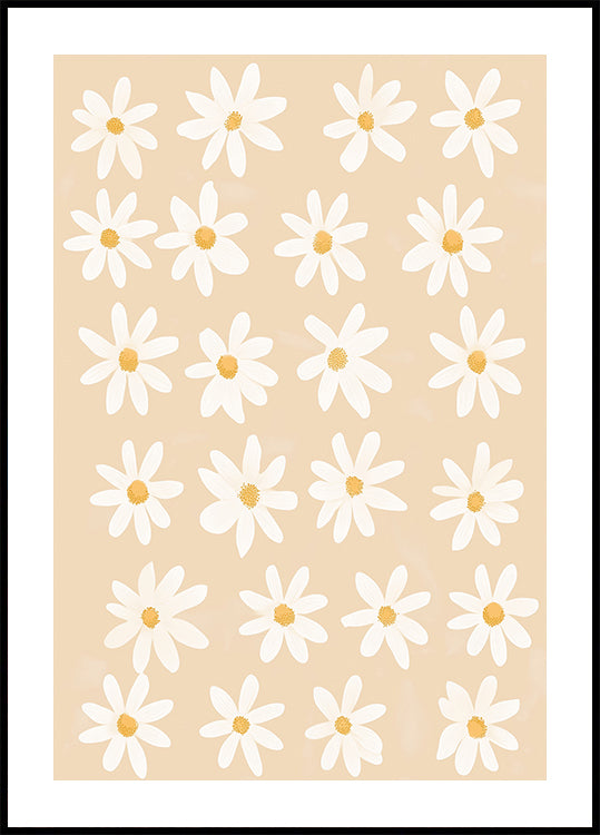 Whimsical Daisy Field Plakat