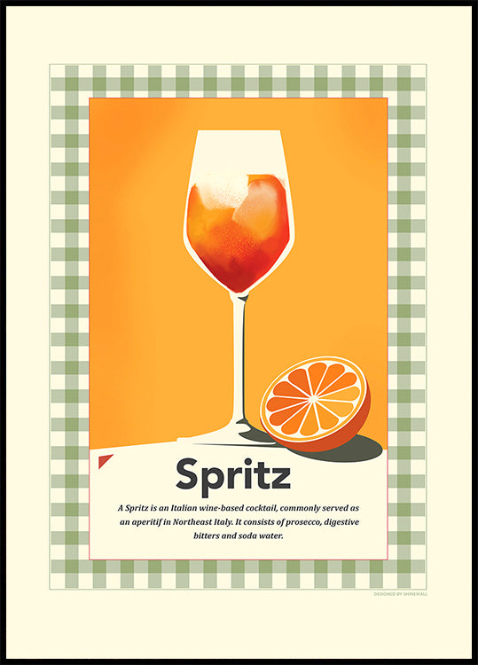 Spritz retro print Plakat