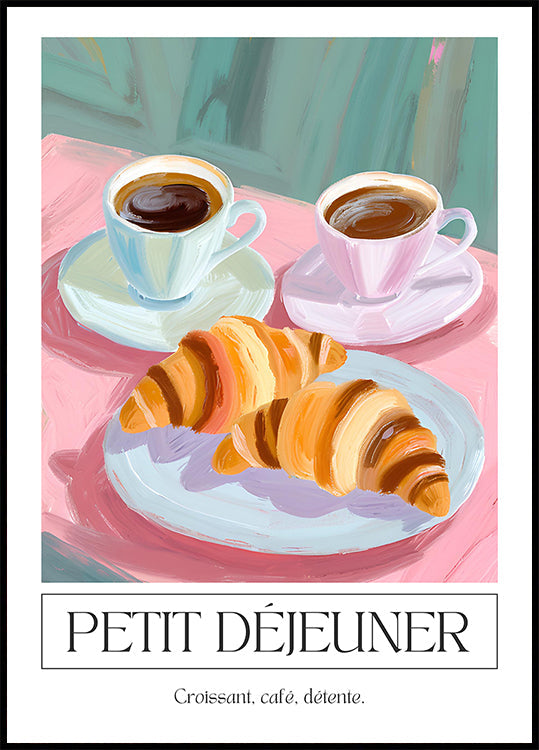 Petit dejeuner Plakat