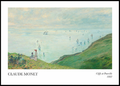 Claude Monet - Cliffs at Pourville Plakat