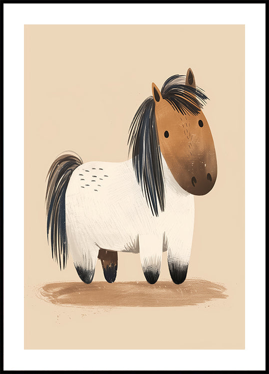 Cute Chubby Pony Plakat