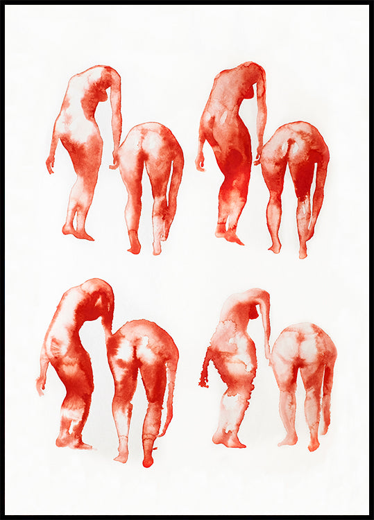 Figure Motion Study 2x4 Plakat