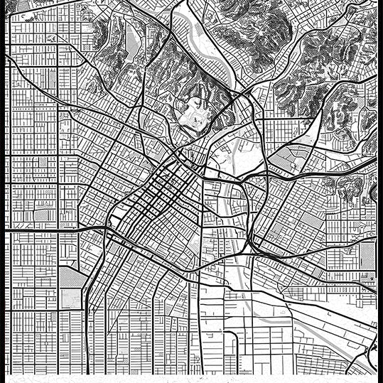 Los Angeles White Plakat