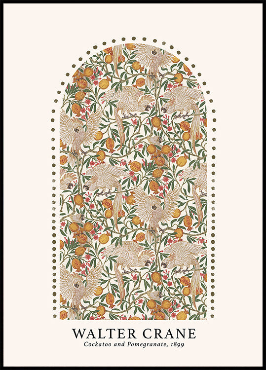 Cockatoo and Pomegranate Plakat