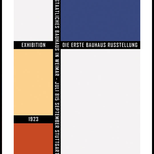 Bauhaus Color Blocks 1923, Geometric Grid Plakat