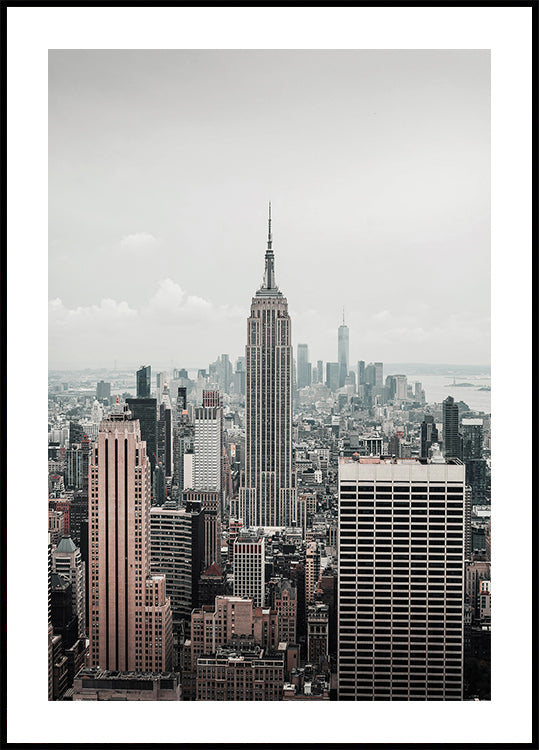 Skyline of New York City with the Empire State Building Plakat