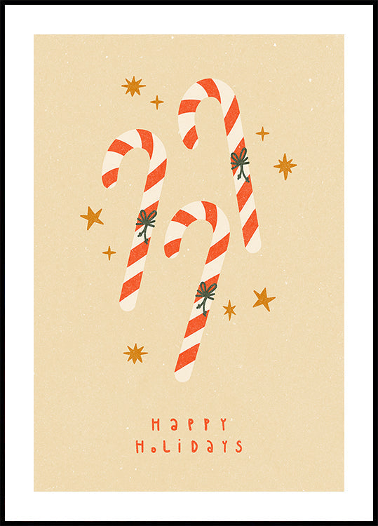 Candy Cane Plakat