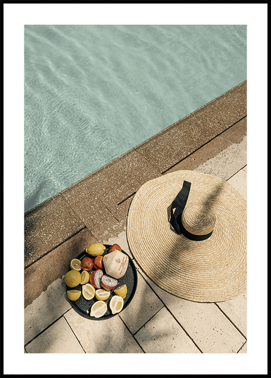 Enjoyment By The Pool Plakat