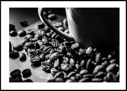 Coffee Beans With A Cup Plakat