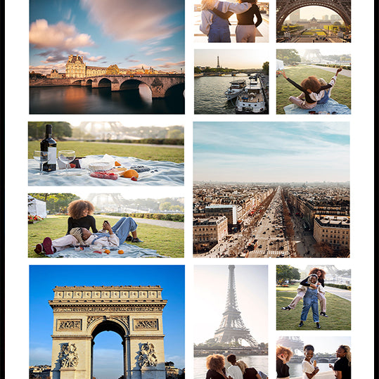Travel Memories Personalized Photo Collage Plakat