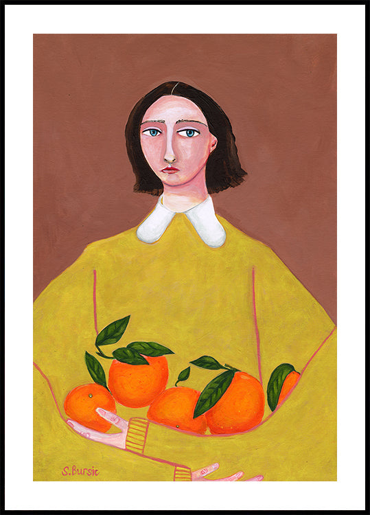 Lady with Oranges Plakat