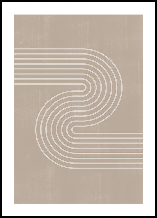 Curved Pathway Plakat