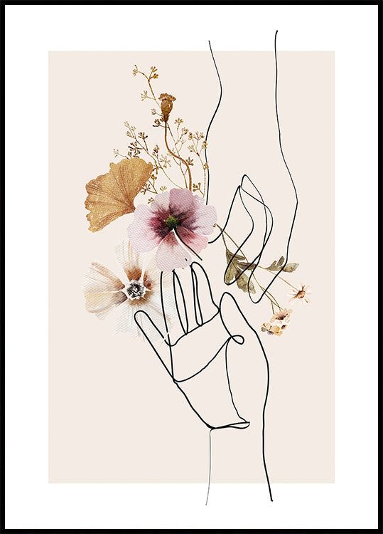 Wildflower Hands Plakat
