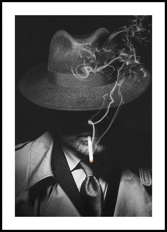 Noir Detective Smoking Plakat