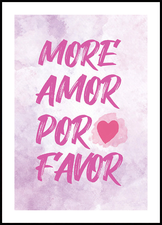 More Amor Por Favor Plakat