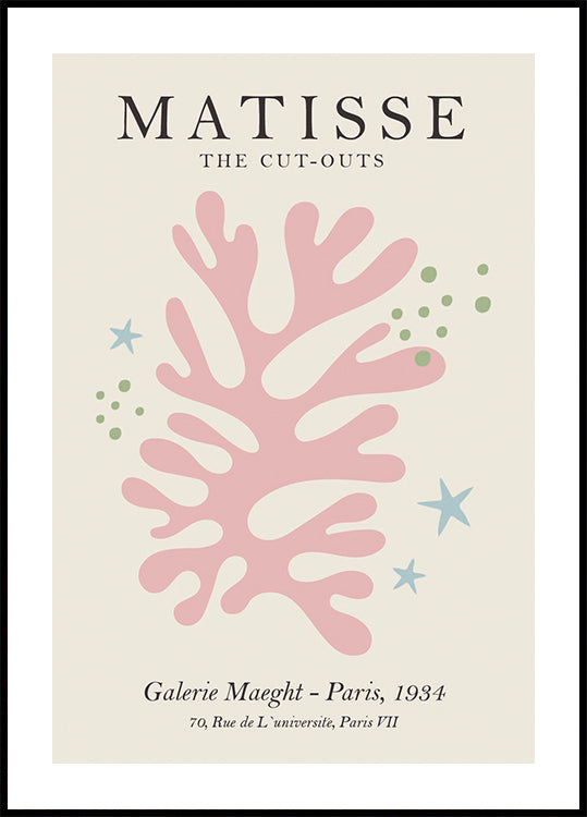 Matisse The Cut-Outs Paris Plakat