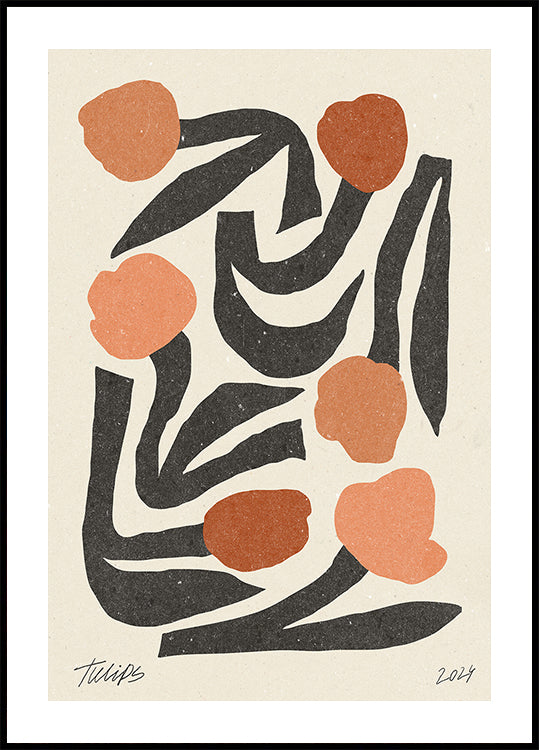 Modern Flower 03 Plakat