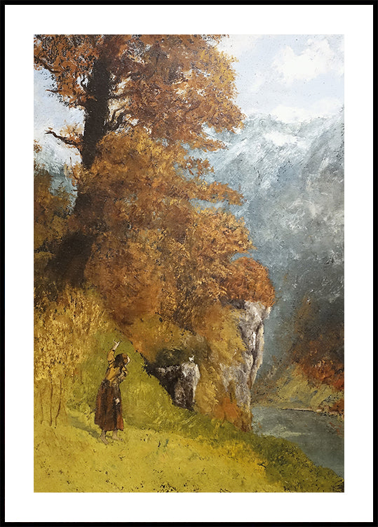 Autumn Landscape by Gustave Courbet Plakat